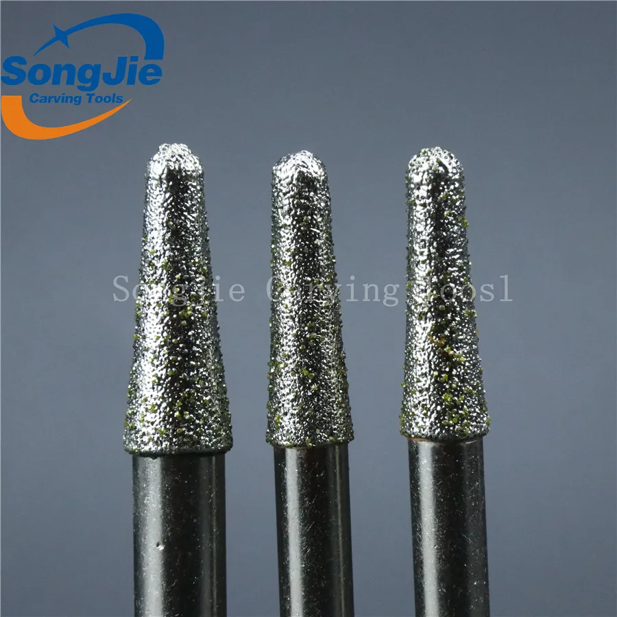 CNC carving tool Stone Engraving Machine Cutter Stone Cutting Bits Electroplated diamond router bits for granite