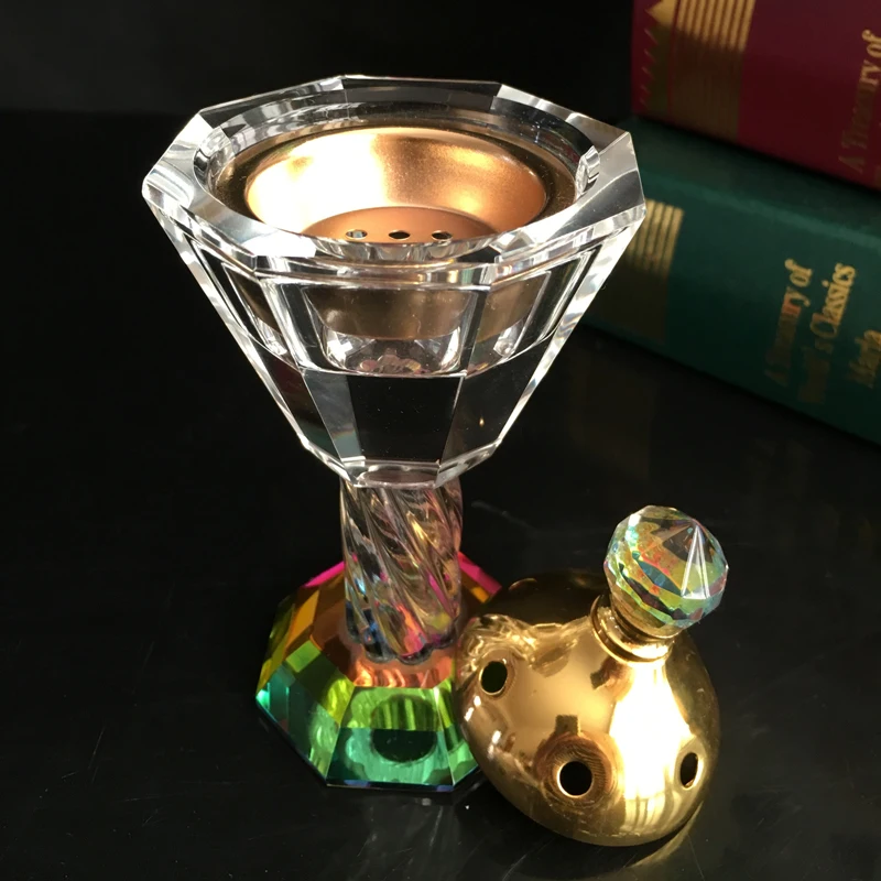 small size cheap arabic arabiancrystal glass incense burner