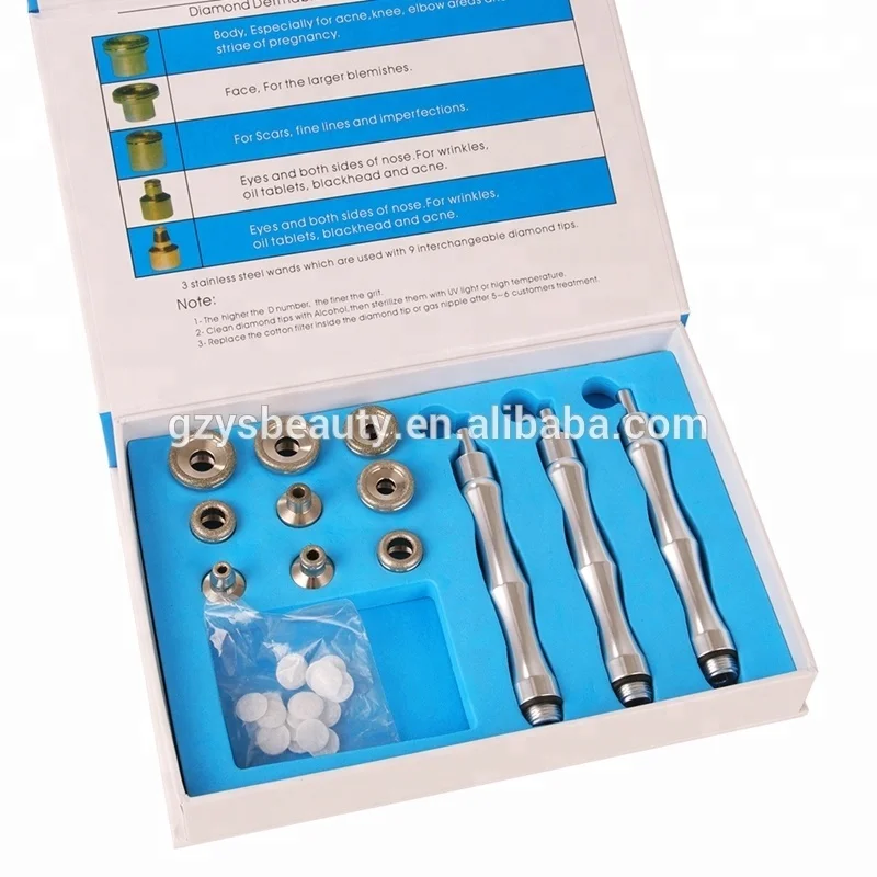 Home use facial machine 2 in 1 diamond dermabrasion machine with diamond dermabrasion and oxygen sprayer