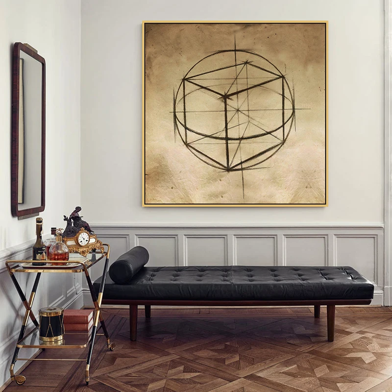 
Abstract Canvas Painting Posters Design Wall Art Pictures for Hotels 