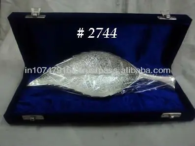 Silver Plated led free brass gift set Handmade Indian Silver Plated Gifts Sets Decorative Bridal Gift Item