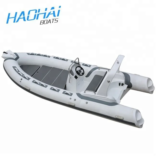 17ft 5.2m 1.2mm Pvc or Hypalon Material Rigid Fiberglass RIB Inflatable Boat