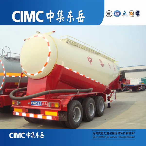  CIMC 50cbm 3 оси Сухой порошок транспортировки навального цемента бак