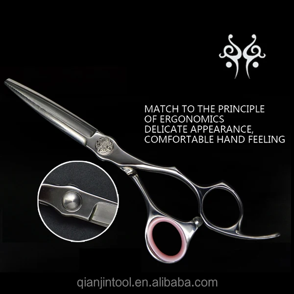 GU-575G JC158 High quality damascus layer steel hair cutting scissors with beautiful finger
