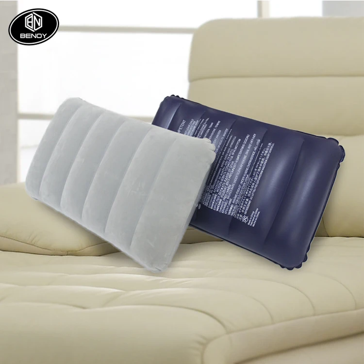 
As seen on TV New design Square pvc inflatable travel back support seat cushion air camping pillow 