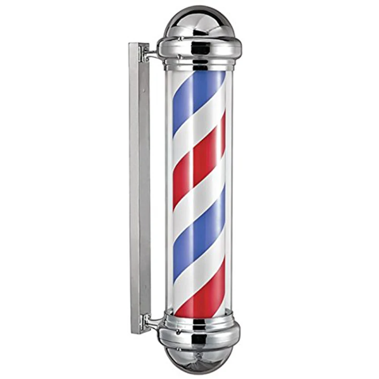 wholesale rotating salon barber pole black white for sale