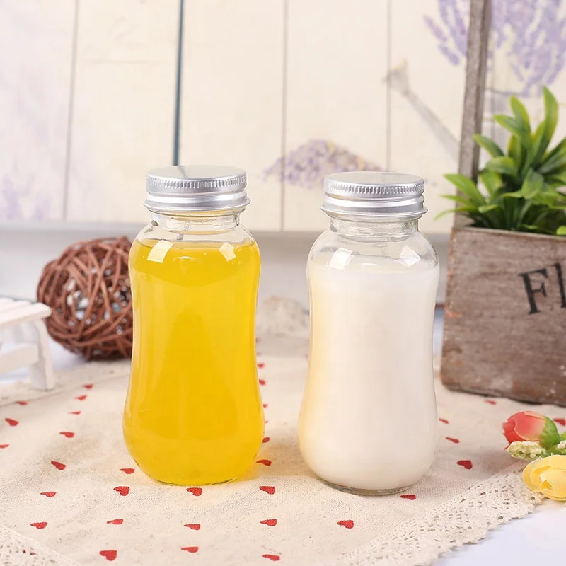 
150ML Round Beverage Juice Glass Bottle With Aluminum Cap 