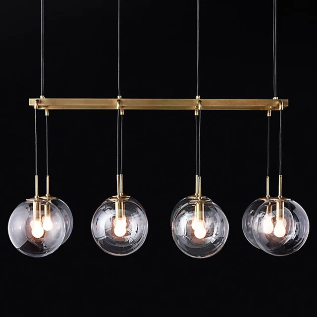 Wholesale italian designer handmade brass and glass pendant lights