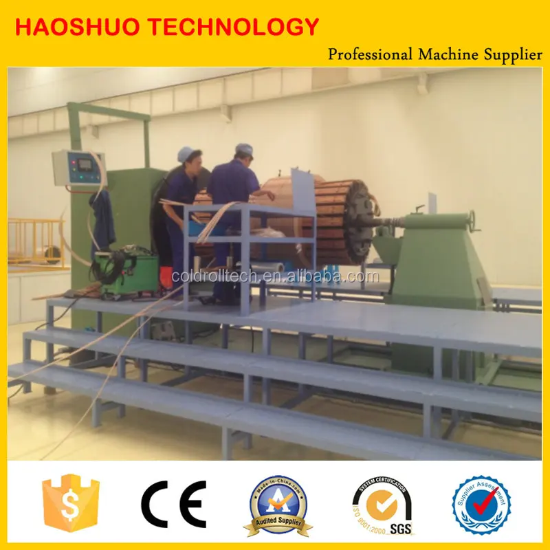 Horizontal coil winding machine equipment for transformer