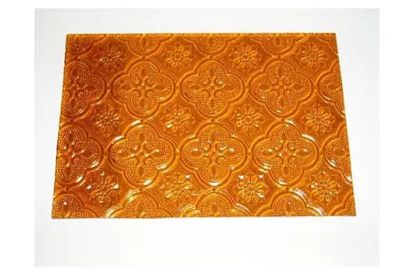 Customized pattern flat stained glass for window and door decoration