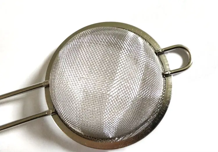 Universal fine hole mesh tea infuser filter for loose tea leaves and coffee filter strainer with wire long handle