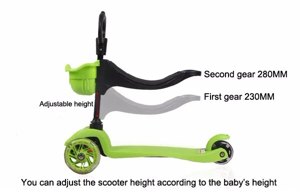 Детский трехколесный скутер