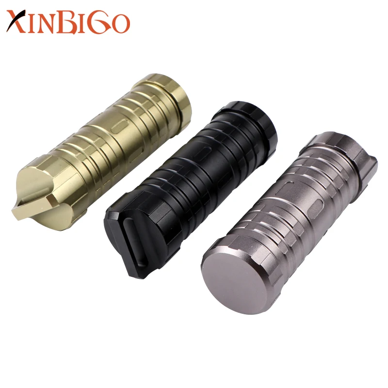 New CNC Aluminum Alloy Metal Outdoor Camping EDC Survival Sealed Waterproof Pill Bottle
