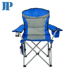 2019 deluxe Padded  beach  folding portable camping garden beach armchair with cup holder