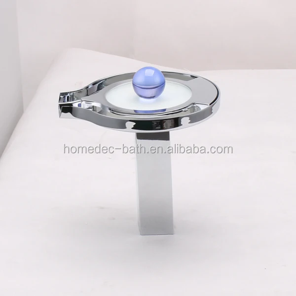 
cheap Brass RGB Water Led Sensor Light Basin Faucet 3 color changing 