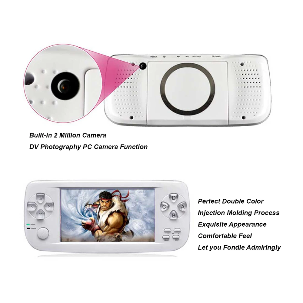 64 Bit 4,3 Inch встроенные 3000 игр PAP K3 Games портативная ручная игровая консоль HD