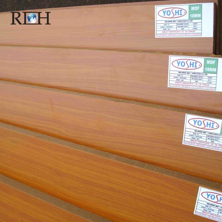 4MM 5MM White Melamine Faced MDF Board / Glossy Melamine MDF