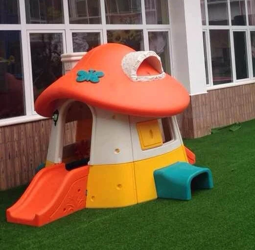 YL-36402 Custom Design Mini Toddler Children Plastic Playhouse Kids Plastic Children House Indoor Playground Set With Slide