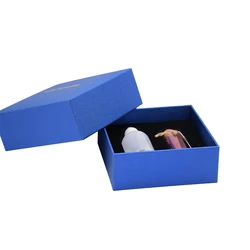 Customized logo square essential oil bottle cosmetic packaging lid and base paper Box