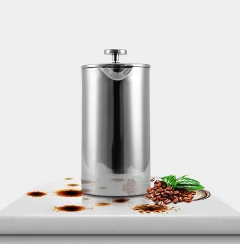 
800ml Succinct Unique stainless steel french press coffee maker 