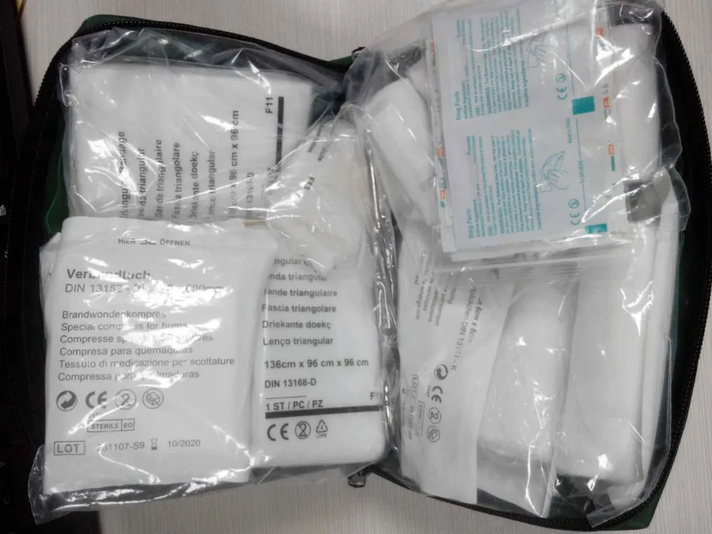 Germany Hot Sale DIN 13164-OEM Wholesale Factory Car First Aid emergency Kit