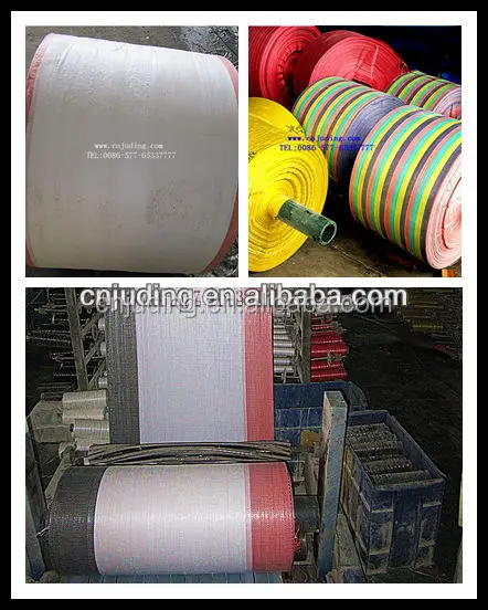 polypropylene woven tubes fabric for Manufacturing  bags   polypropylene sack 50kg plain white pp woven bags