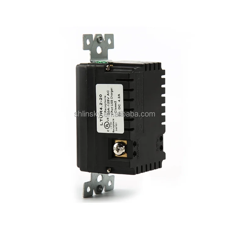 
Shanghai Linsky UL Tamper Resistant 15 Amp USB Wall Socket 