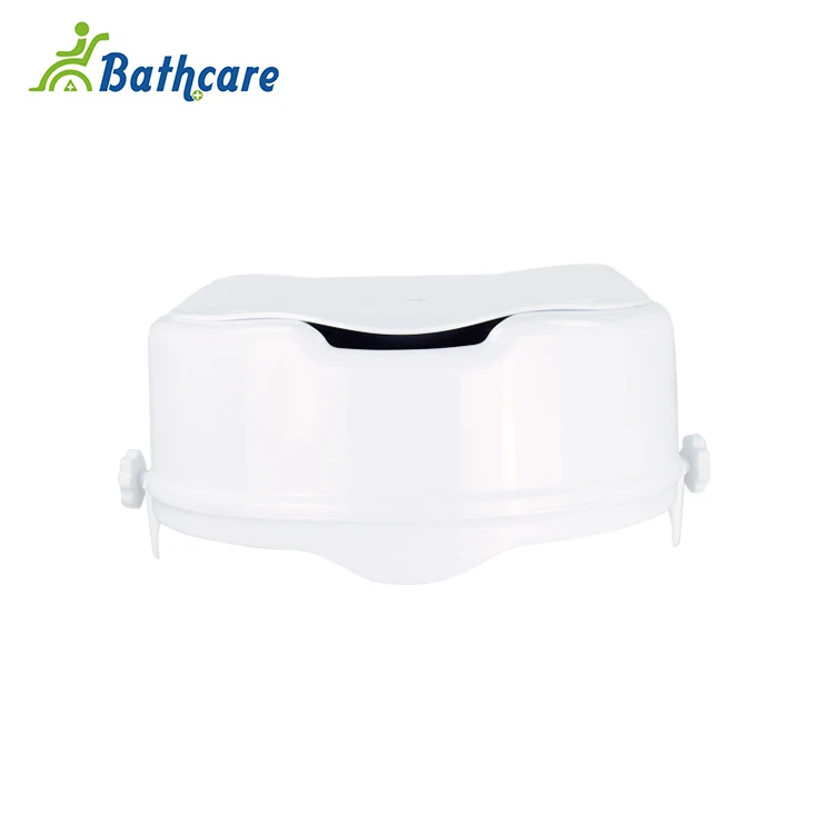 
Factory Supply Plastic White Raised Toilet Seat With Lid 