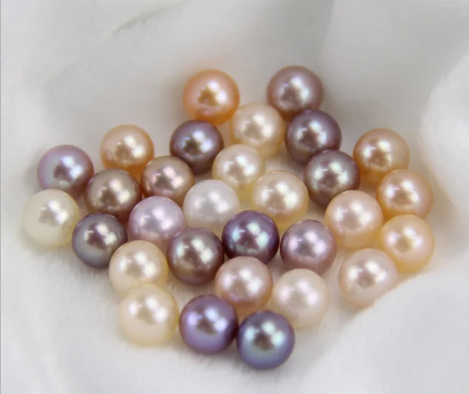 7.5-8mm 3A grade price round real fresh water natural freshwater pearls white loose pearls undrilled zhuji