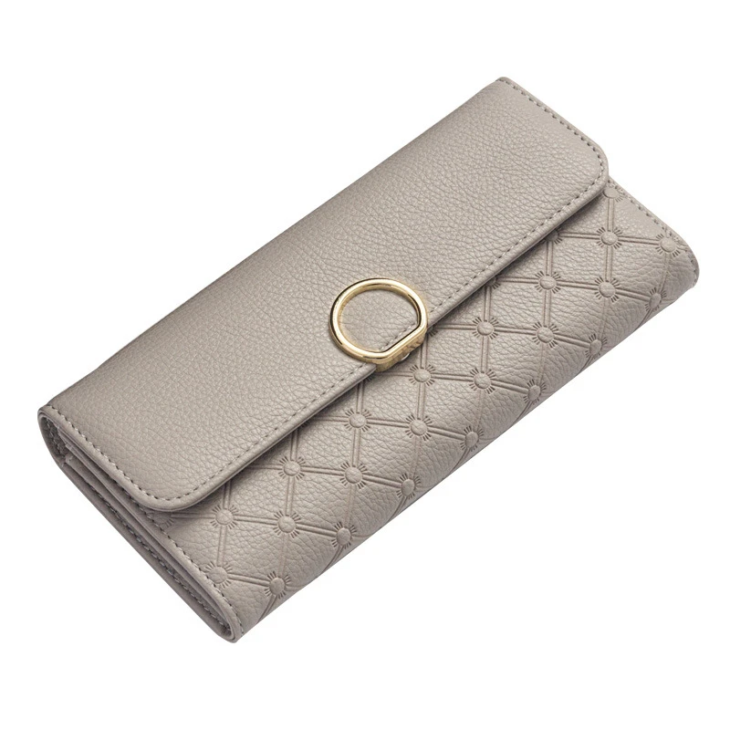 2019 wholesale ladies clutch large capacity pu leather woman wallet
