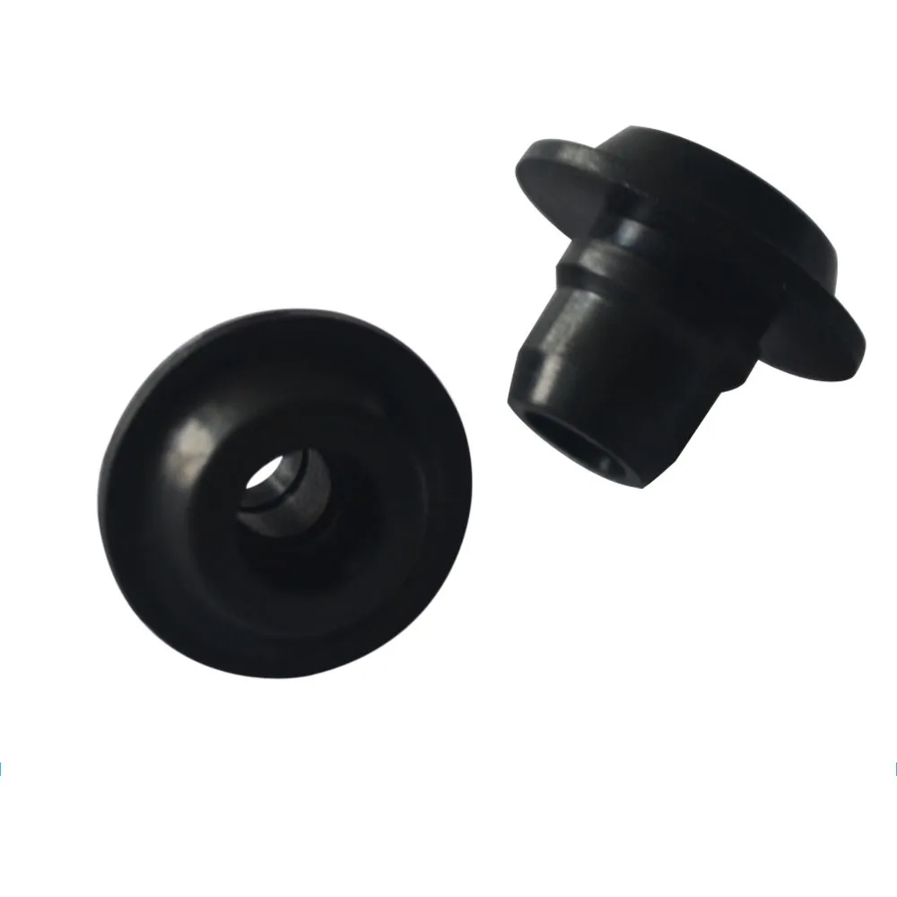 Custom molded silicone rubber grommet stopper with hole