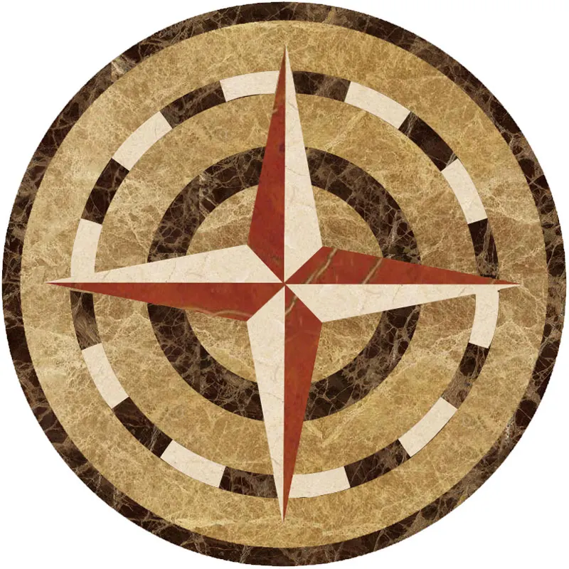 
Water Jet Medallion Marble Inlay Flooring With Promotional Price 