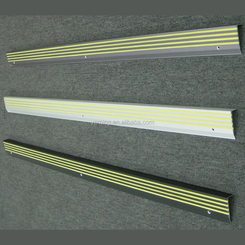 
Photoluminescent aluminum strips/Glow in the dark stair nosing 