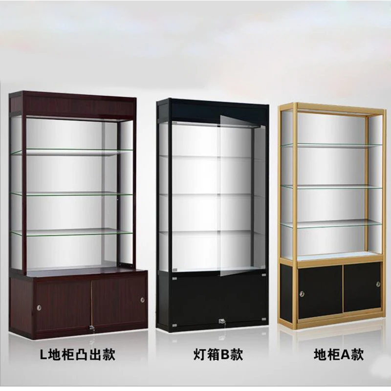 pharmacy display design medicine cabinet MDF with lock and