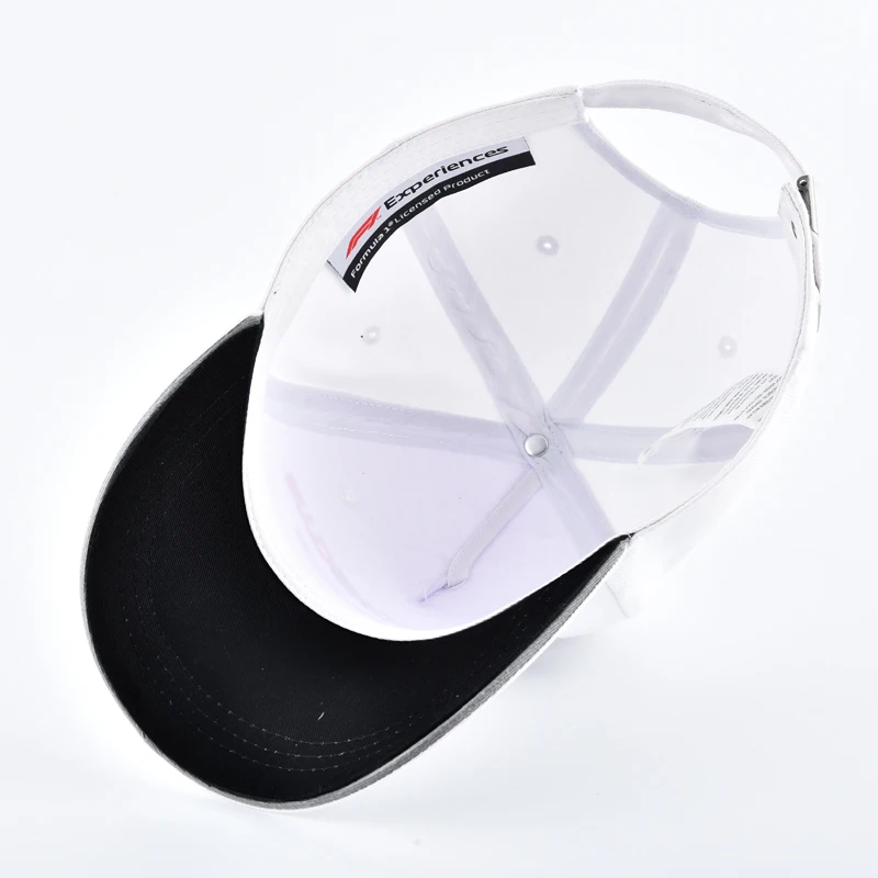Custom F1 Hat Sports Baseball Caps Car Racing Cap Embroidered Hats Men For Curved Visor 6 Panel Black