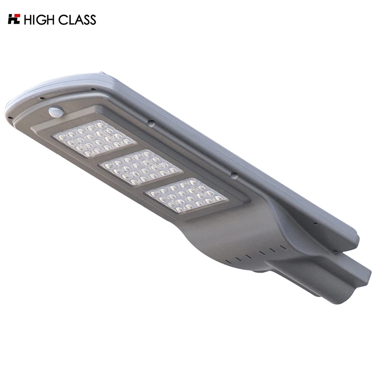 High lumen SMD 10w 20w 40w 50w 60w 100w IP65 outdoor integrated motion sensor all in one solar led street light price