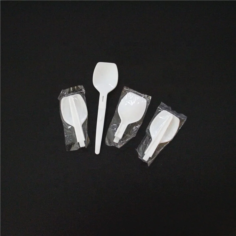 Eco-Friendly Ice Cream Foldable Spoon Disposable Folding Plastic Spoon Small Folding Spoons