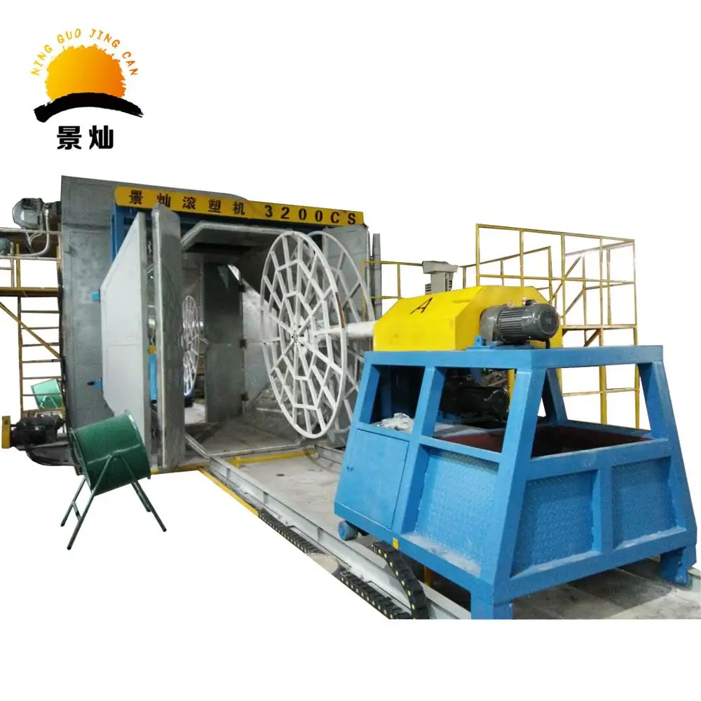 Water Tank C Arm Used Roto Moulding Machine CS-3500 JC Auto Spare Parts Making Shuttle Rotomolding Machine