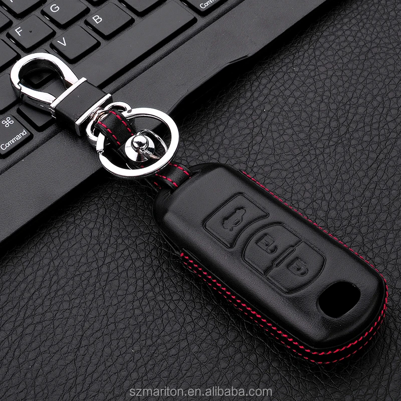 4d Hot Style 3 buttons key smart pattern leather car key cover for M5 M6 Axela CX CX5 CX-7 CX7 CX-RX8 key case