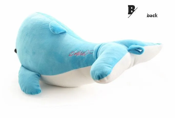 chinese wholesaler top selling oversized  blue dolphin custom stuffed animal for children