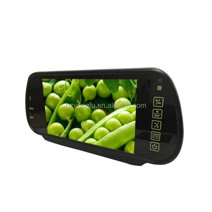 Полный со светодиодной подсветкой и высокой четкостью изображения Media Player MP5 USB SD карты 7 дюймов автомобиля зеркало заднего вида автомобиля монитор