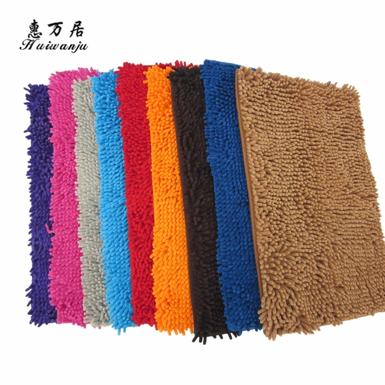 HOT sale custom design various washable chenille rugs for toilet