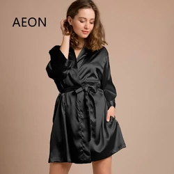 Wedding Party Bridesmaid Royal Kimonos Robe Custom Logo Silky Satin Silk Robe Blank Robes