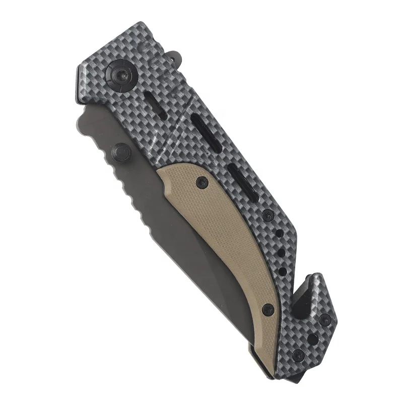 Outdoor Survival Cutter Portable Steel Knife Pocket Knife Combat Survival Knife