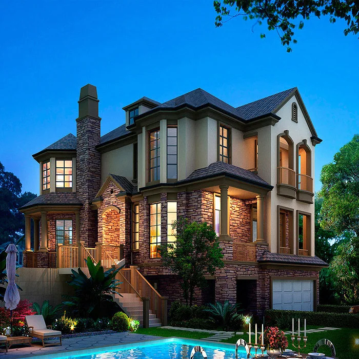 Holiday house prefabricated luxury villa