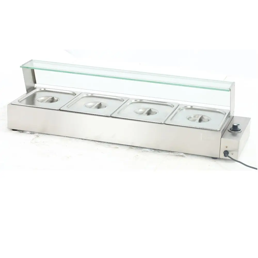 PEZO 4 Pan Hot Food Display/Food Warmer Bain Marie