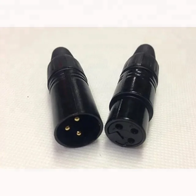 3-Pin Male Cable Connectors XLR