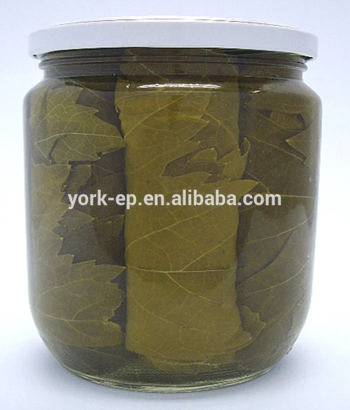 
Fresh style salted grape leaves in brine 