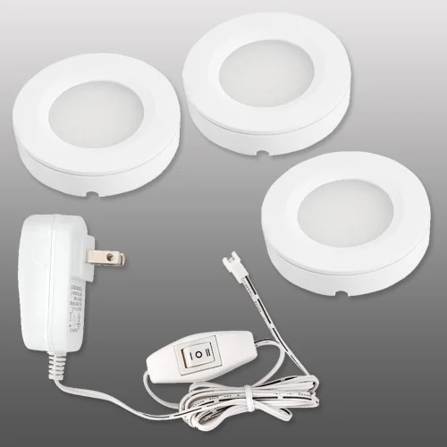 
New model downlight kit white led puck light with remote control 3w recessed mini led cabinet light for kitchen 