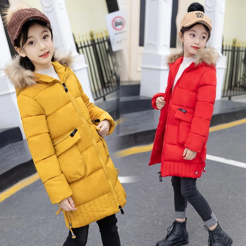 
2018 New product Long cute baby girl winter coat &kids winter clothes wholesale kids clothes 